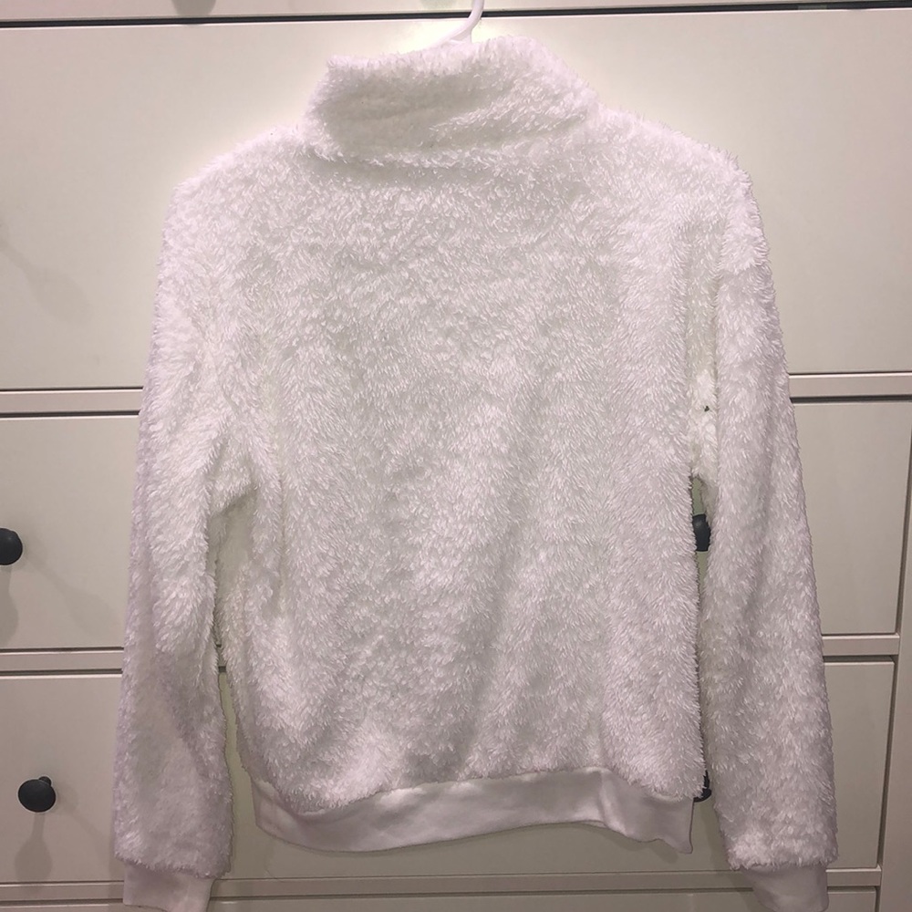 white fluffy sweater - Picture 3 of 3